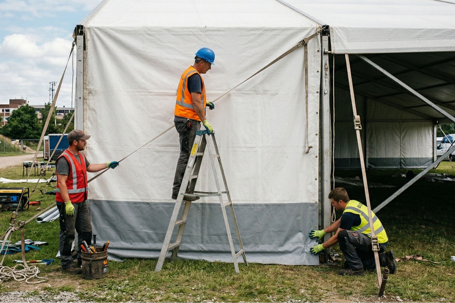 manutenção de tendas